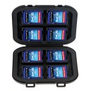 Bo&icirc;tier anti-coc et &eacute;tanche pour 8 cartes SD