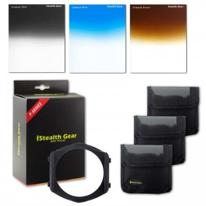 Kit Filtre carr&eacute; gradu&eacute; (Gris/Bleu/Marron/Support)