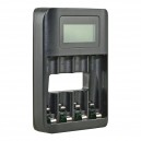 Chargeur rapide AA & AAA &eacute;cran LCD