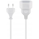Rallonge fiche europ&eacute;enne, 2 m , blanc
