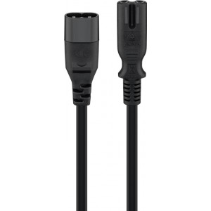 C&acirc;ble de rallonge C7/C8, 2 m, noir