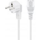 C&acirc;ble de connexion froid coud&eacute;, 1,5 m, blanc