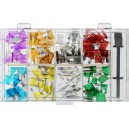 Assortiment de fusibles v&eacute;hicules, 101pi&egrave;ces