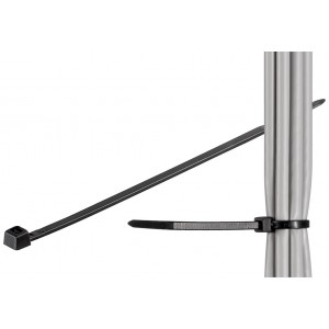 Serre-c&acirc;bles, nylon r&eacute;sistant aux intemp&eacute;ries, noir