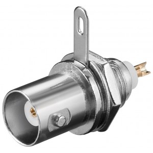 Prise femelle BNC pour un montage sur bo&icirc;tier avec raccord &agrave; souder