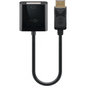 C&acirc;ble adaptateur DisplayPort/DVI-D 1.2, nickel&eacute;
