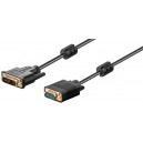 C&acirc;ble DVI-I/VGA Full HD, Dor&eacute;