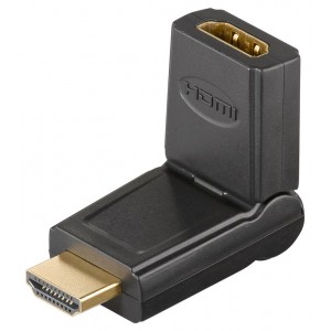 Adaptateur HDMI&trade; 180&deg;, Dor&eacute;