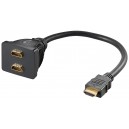 Adaptateur de c&acirc;ble HDMI&trade;, Dor&eacute;