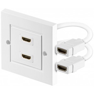 Prise murale HDMI&trade;, Dor&eacute;