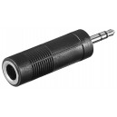 Adaptateur de casque AUX&nbsp;, prise Jack 3,5&nbsp;mm vers 6,35&nbsp;mm