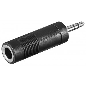 Adaptateur de casque AUX&nbsp;, prise Jack 3,5&nbsp;mm vers 6,35&nbsp;mm