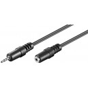 C&acirc;ble d'extension audio AUX, 2,5 mm st&eacute;r&eacute;o