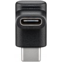 Adaptateur USB-C&trade; vers USB-C&trade; 90&deg;, noir