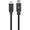 C&acirc;ble USB 2.0 USB-C&trade; vers Micro-B 2.0, Noir