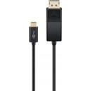 C&acirc;ble Adaptateur USB-C&trade; DisplayPort&trade; 4K 60&nbsp;Hz, 1,20&nbsp;m, Noir
